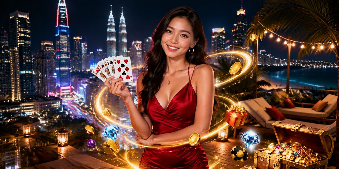 Pemain kasino Kuala Lumpur menikmati permainan kad termasuk Baccarat di ncp93